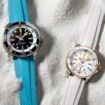 Swiss replica Breitling unveils eye-catching new additions to Superocean collection – rainbow and turquoise dials